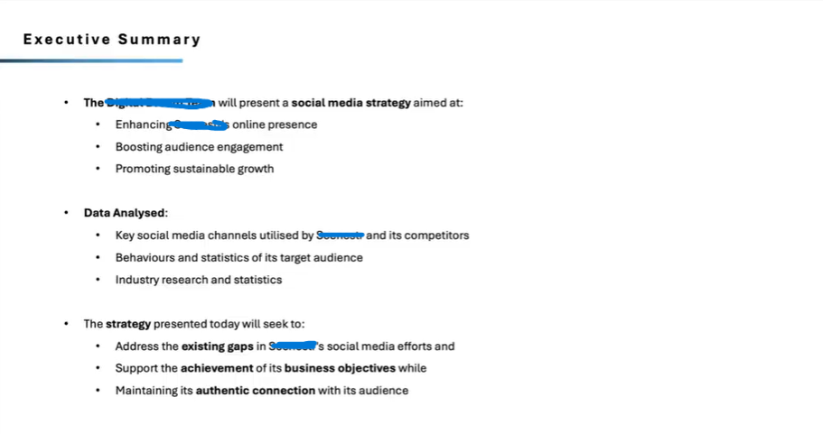 SOCIAL MEDIA STRATEGY